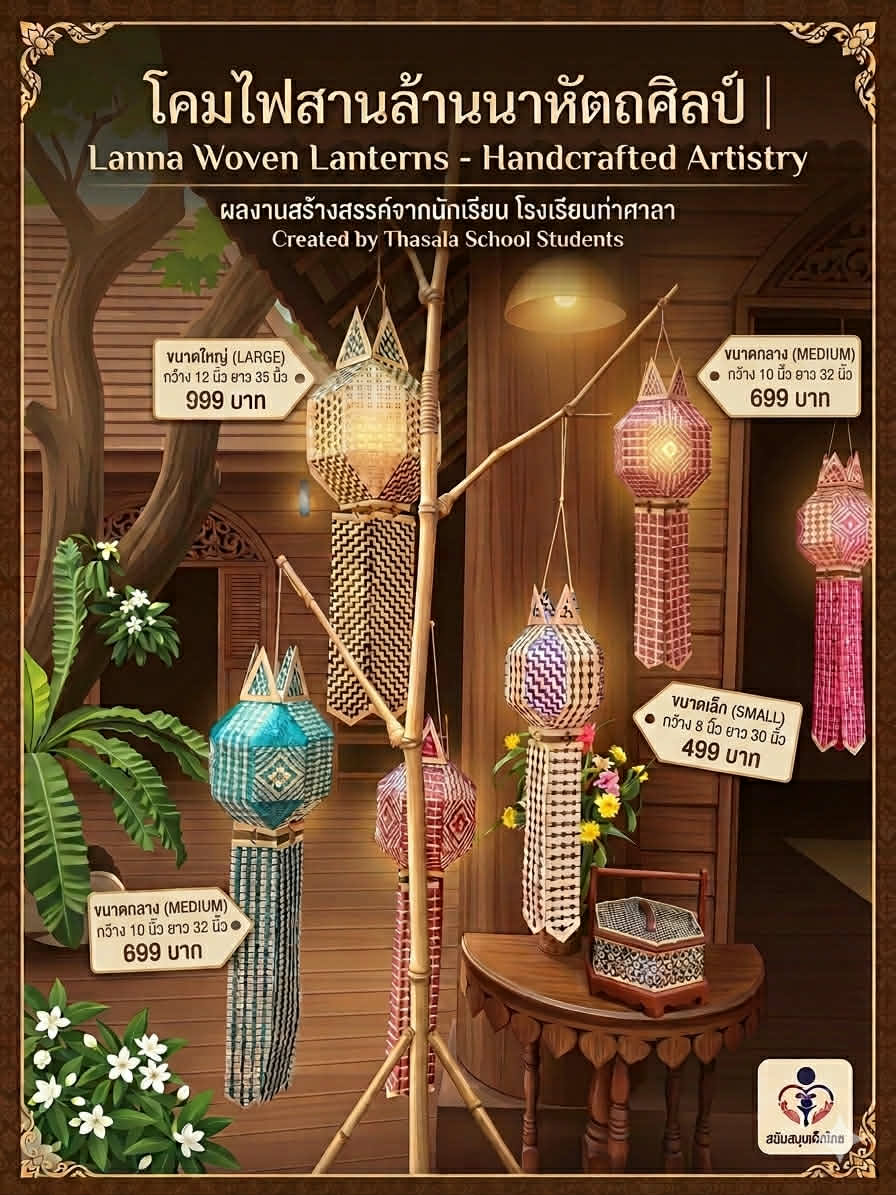 โคมไฟสานล้านนาหัตศิลป์