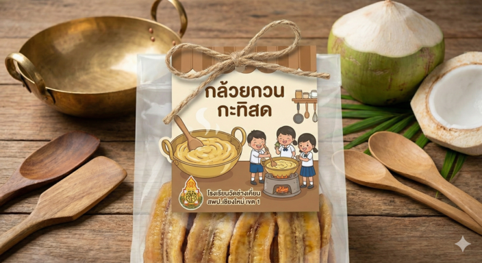 กล้วยกวนกะทิสด