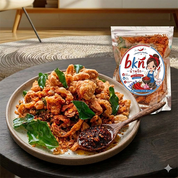 น้ำพริก BKN (น้ำพริกหนังไก่กรอบสมุนไพร)