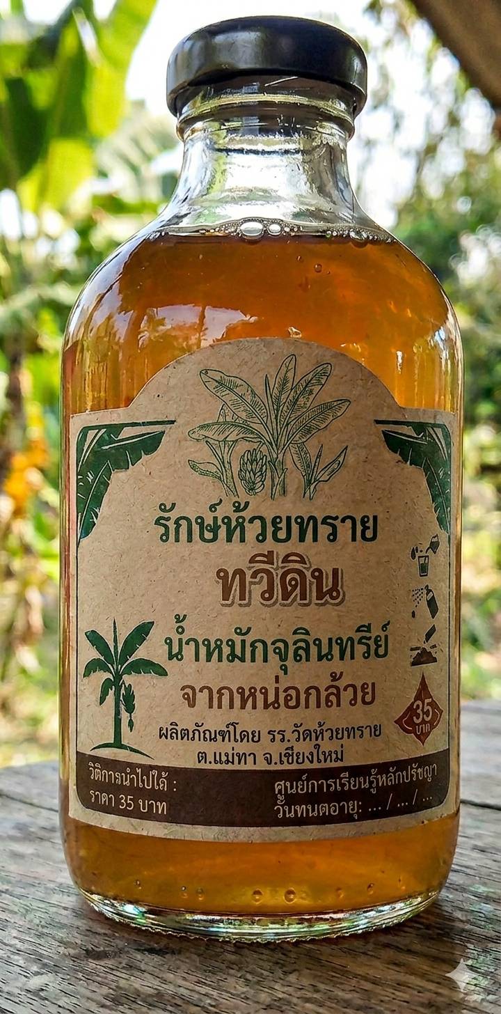 น้ำหมักจุลินทรีย์จากหน่อกล้วย